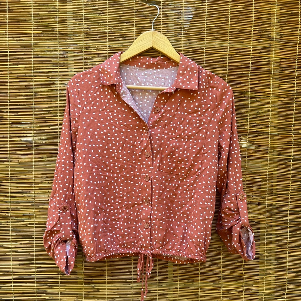 Polka dot blouse